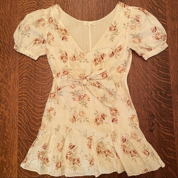 LoveShackFancy Lena Floral Mini Dress - Picture 2 of 4